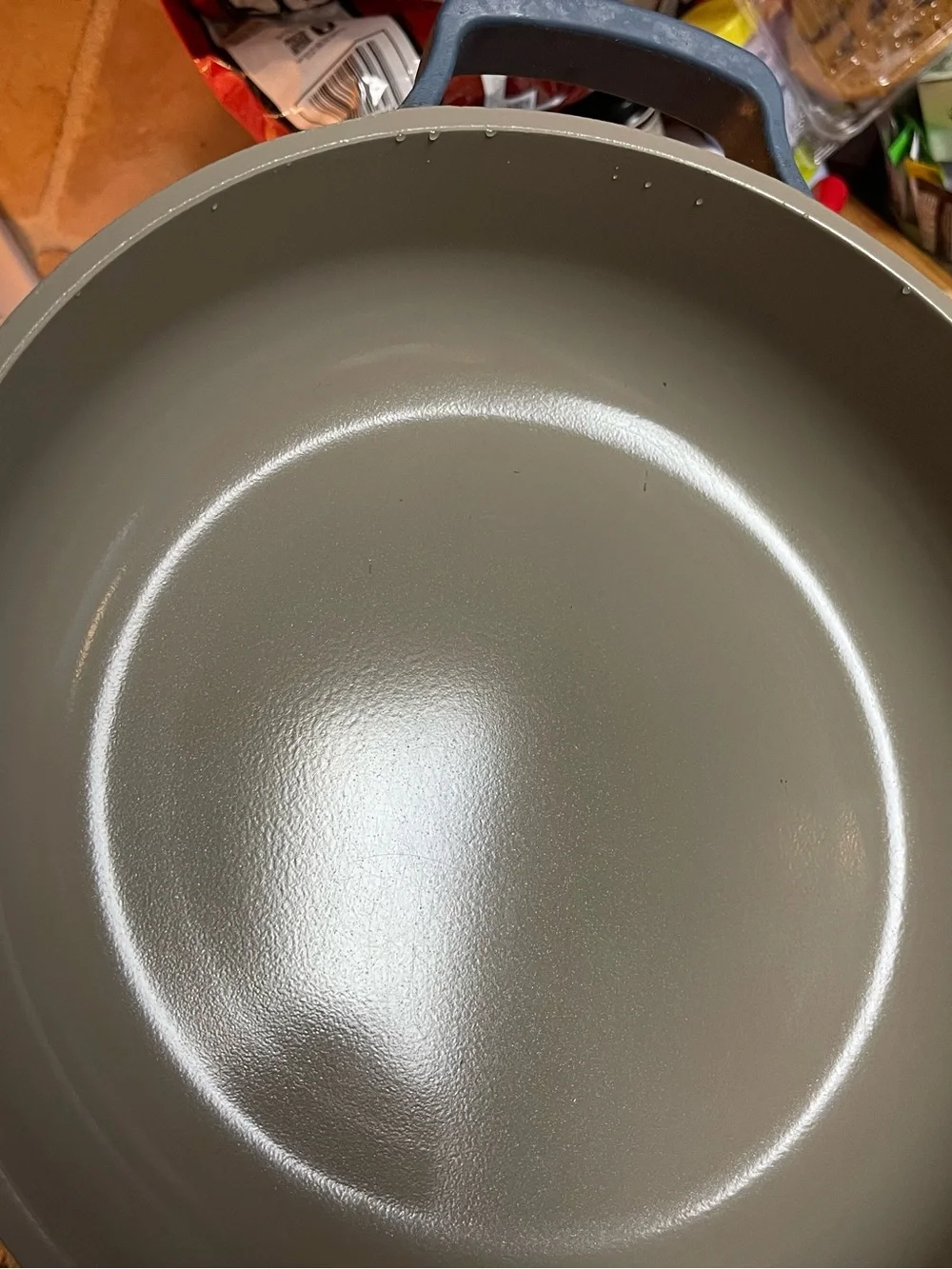 Our Place Always Pan Full Size Blue with Steamer Basket & Spatula